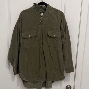 Aerie Khaki Military Jacket